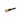 short Black brush with beige bristle head on a white background