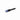 short Black brush with blue bristles on a white background
