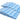 Set of folded blue towels on a white background