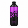 Bottle photo with a white background and vibrant purple label