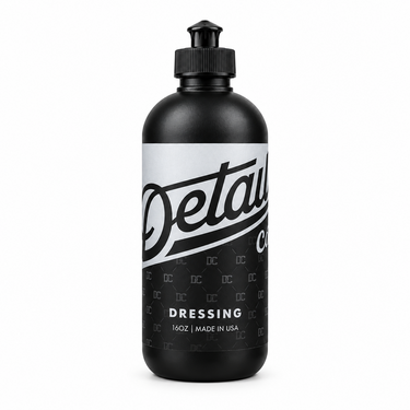 Detail Co. Dressing bottle on a clean white background