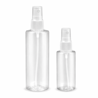 Clear Cylinder Spray Bottle