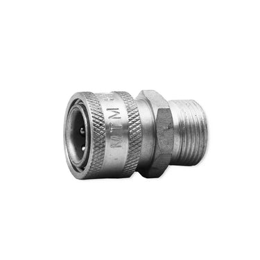 MTM Coupler Stainless Steel 3/8 QC X M22 M Plug