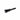 short Black brush with bristles on a white background
