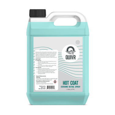 Quivr Hot Coat ceramic detail 1 gallon jug on a white background