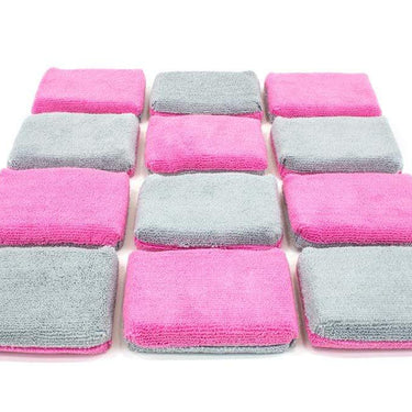 Autofiber Thin [Saver Applicator Terry] Microfiber Coating Applicator Sponge w/ Plastic Barrier