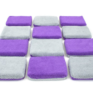 Autofiber Thin [Saver Applicator Terry] Microfiber Coating Applicator Sponge w/ Plastic Barrier