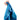 Hand holding a blue towel against a white background