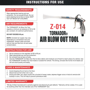 Z-014 Tornador Air Blow Out Tool