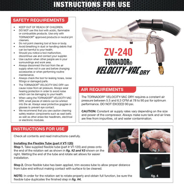 Tornador ZV-240 Tornador Velocity-Vac Dry