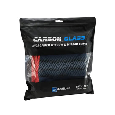 Autofiber [Carbon Glass Towel] Microfiber Window & Mirror Towel (16"x16")