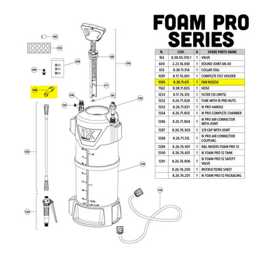 IK FOAM Pro 12 Fan Nozzle