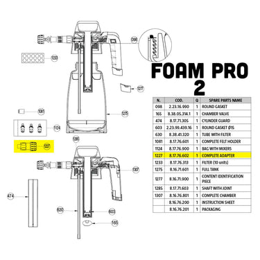 IK FOAM Pro 1.5 or Pro 2 Complete Adapter