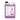 A gallon size plastic jug filled with purple color liquid labeled Quivr Whitewater foam on sealant with a white background.