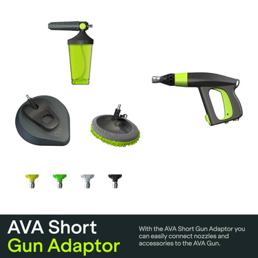 AVA Short Gum Adapter Stainless Steel Quick Connect Bayonet Female (1/4")